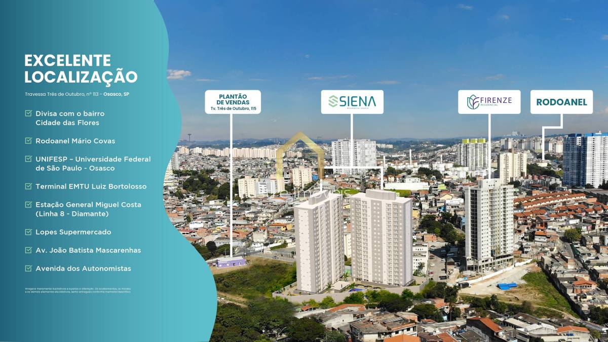 Apartamento à venda com 2 quartos, 49,51m² - São Pedro,Osasco
